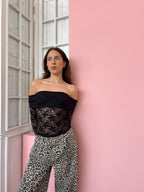 LACE TOP - MIDNIGHT